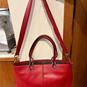 Chic Red Shoulder Bag